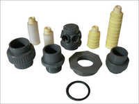 Plastic Moulded Component - Pp & Abs Material, 10-50 Grams, Grey And Yellow Color | High Endurance, Easy To Install, Rugged Design, Leak Resistant