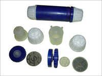 Filter Candle Cartridge - Plastic, Various Sizes, White And Blue | 99% Particle Removal Efficiency, Precision 0.2 Microns, Long Or Short Screw