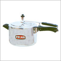 Pressure Cooker - Wrought Aluminium Body 1-10 Ltr Silver | Fast Cooking Fuel Efficient Stainless Steel Handle ISI Mark