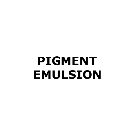 Pigment Emulsion