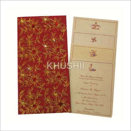 Embroidery Wedding cards