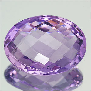 Brazil Amethyst Oval Chekar Briolette
