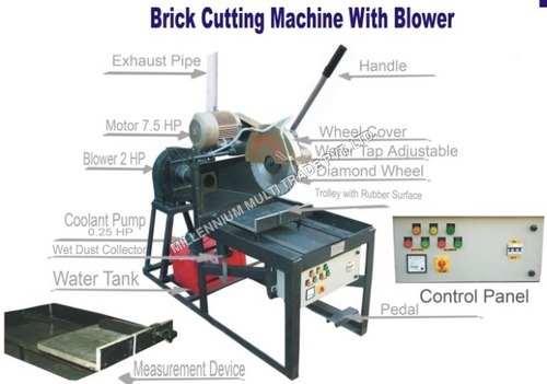 Brick Cutting Machine With Blower
