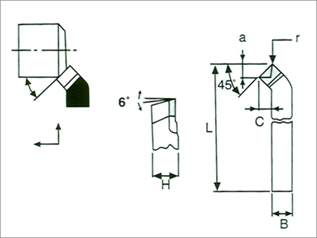 Cranked Turning and Facing Tool