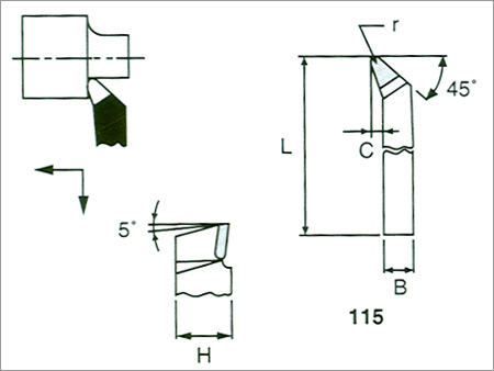 Cranked, Round Nose Tyrning Tools