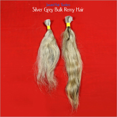 Silver Grey Bulk Remy Hair