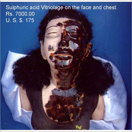 White And Brown Sulphuric Acid Vitriolage Face Model