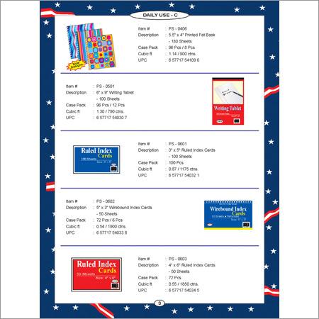 Printed Note Books