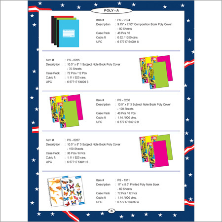 Composition Book Poly Cover