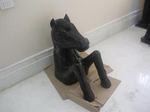 Black Marble Horse