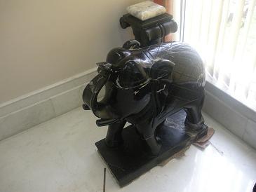 Black Marble Elephant
