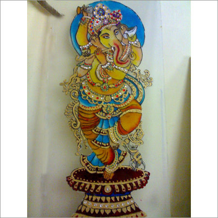 ganesha glass paintings