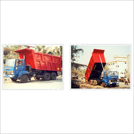 Box Type Standard Tipper - Steel, 26 Cum, 180 Inch WB, Red | Durable Design, Efficient Loading, Easy Unloading