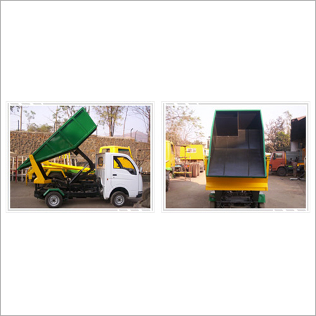 High Lift Tipper - Sheet Metal 2790x1500x817 mm, 1.75 Cum Capacity | Easy Unloading, Wet/Dry Garbage, 630 Kg Load, 60Â° Tipping Angle