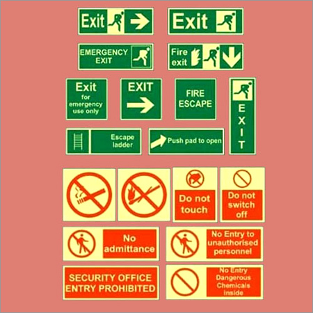 Photoluminescent Indoor Signages