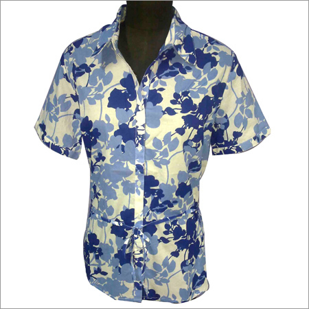 Cotton Printed Ladies Woven Blouse (100%)