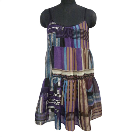 Polyester Chiffon Ladies Printed Dress