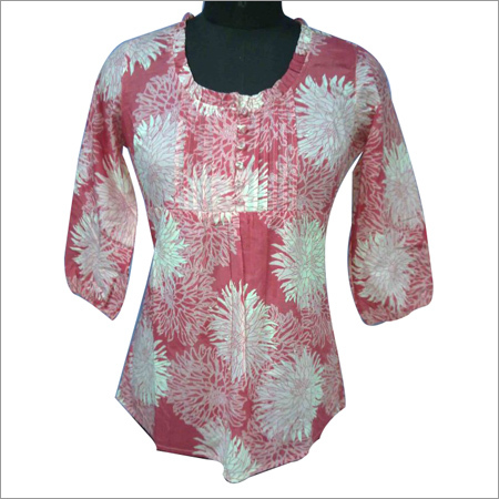 Cotton Printed Ladies Blouse