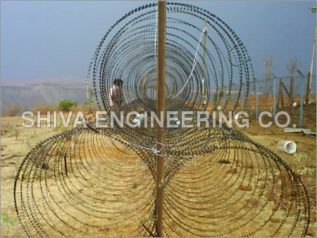 TRIPLE CONCERTINA WIRE FENCING