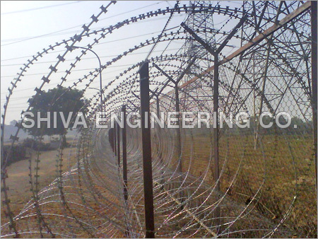 High Concertina Wire Fence