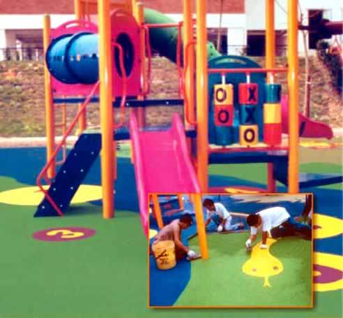 Easy To Install Children Playground Floor