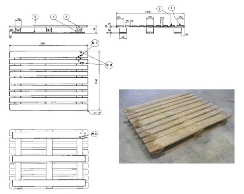 Two-Way Wooden Pallets