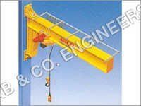 Wall Mounted Jib Cranes - Metal, Electric Control, Yellow Color | Heavy Weight Capacity, Rust-proof, Longer Service Life, Smooth Finish