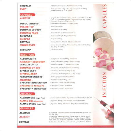 Injection and capsules