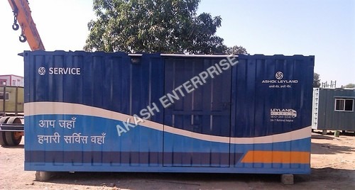 Blue Prefabricated Office Container