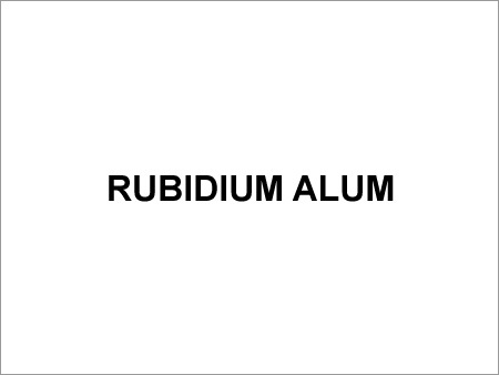 Rubidium Alum