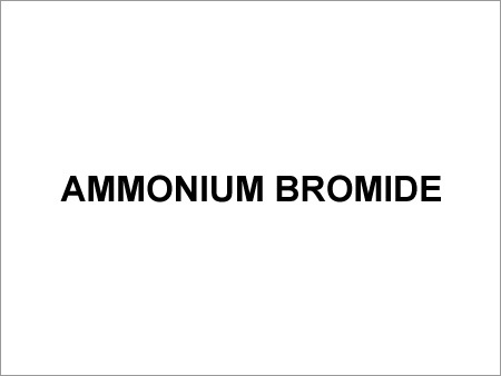 Ammonium Bromide - White 50-100Âµm Particles, 99.5% Purity | Accurate pH, High Reactivity, Precise Composition