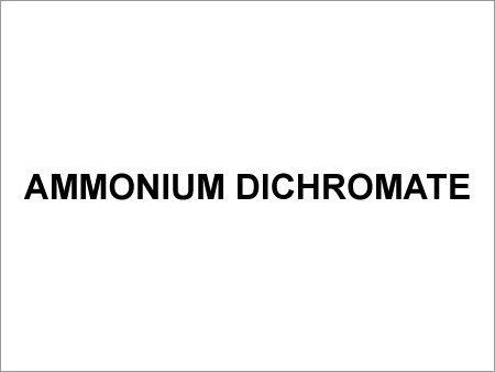 Ammonium Dichromate - Orange, 99.9% Purity, Oxidizer | High Stability, Wide Compatibility, High Absorption
