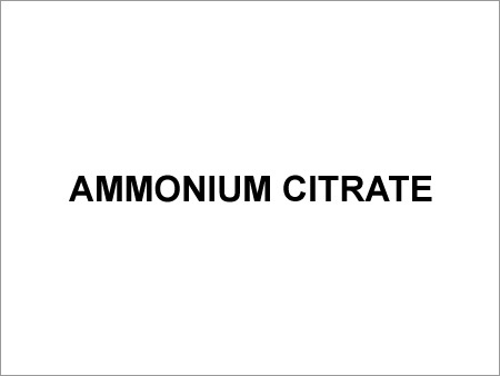 Ammonium Citrate