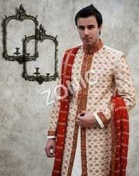 Single Border Sherwani