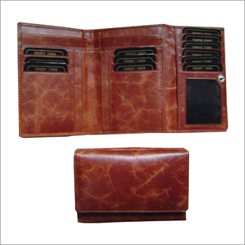 Ladies Leather Wallet with Card Cover