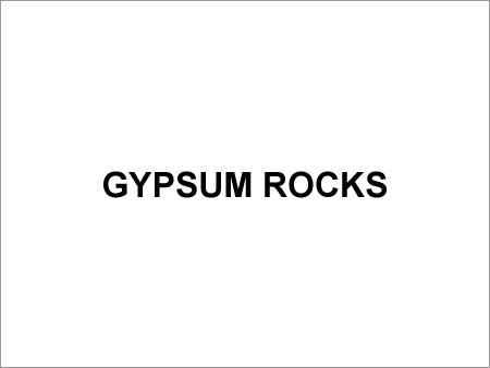 Gypsum Rocks