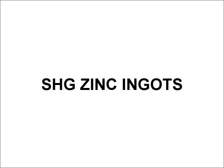 SHG Zinc Ingots
