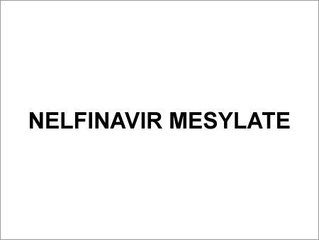 Nelfinavir Mesylate - White Powder, Molecular Formula C38H47N5O6S | Potent HIV-1 Protease Inhibitor, Oral Bioavailability, Combination Therapy