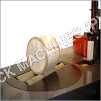 Cream And Red Reel Wrapping Machine