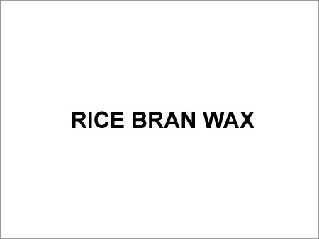 Rice Bran Wax