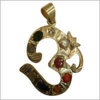 Navratan Om Pendent