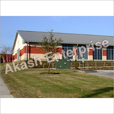 Red And Cream Prefabricated School Building