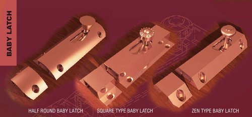 Brass baby latch, Baby latch