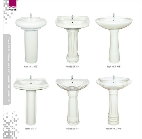 Any Color Wash Basin Pedestal