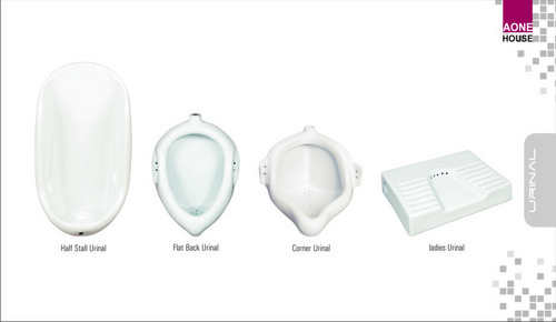Ceramic Urinal - Wall Mounted, Available in Any Color | Half Stall, Corner, Squatting, and Flat Back Designs for Enhanced Bathroom Hygiene