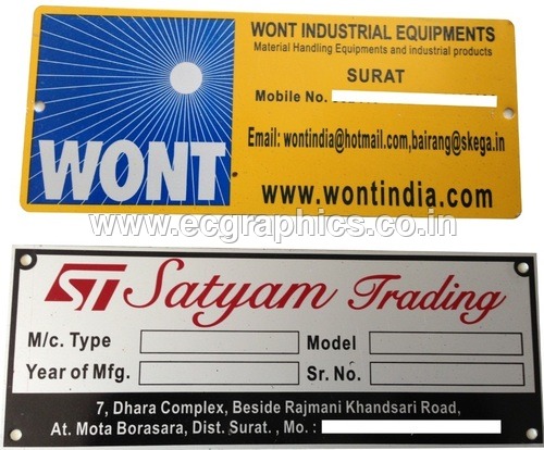 Aluminium Data Plates