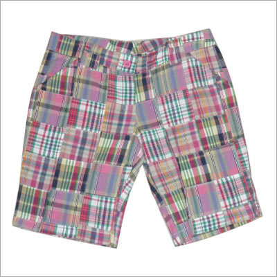 Ladies Stripes Checks Shorts