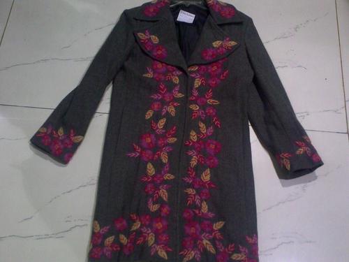 Embroidered Woollen Coat