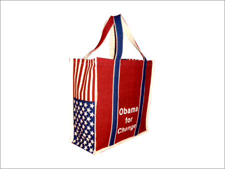 Big Cottan Shopping Bag as Obama for Change