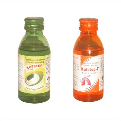 Kufstop & Kufstop-T - 5ml Cough Syrup, 100ml Bottle | Asthmatic Cough Relief, Bronchodilation, Quick Action